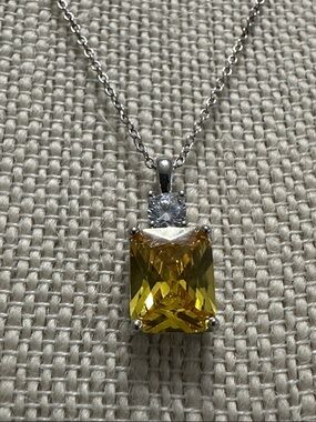 🧡Yellow Zirconia Necklace🧡